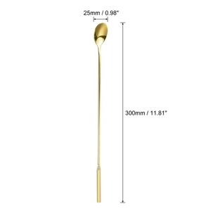 Excellent Quality Brass Spoon <b>Bar</b> Tools Twisted Handle 3 Different Long <b>Wine</b> And Cocktails brass Spoon Wholesale Supplier - Product Image 6