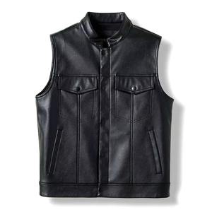 Chaleco de Motocicleta de Cuero de Alta Calidad, Multibolsillos, Impermeable, Deportivo, para Motociclistas, para Viajes, al Aire Libre, Cómodo - Product Image 1