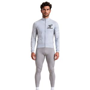 Men's Long Sleeve Full Zip Cycling <b>Jersey</b> Lightweight Performance <b>Jacket</b> - Product Image 2