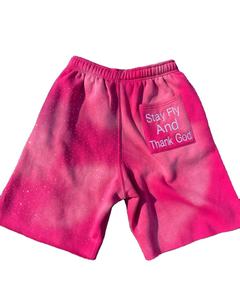 Prix d'usine Nouvelle Arrivée Short Homme 100% Coton Effet Vieilli Broderie Logo Personnalisé Délavé à l'Acide Mode Strass - Product Image 5