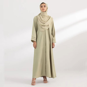 Women Abaya With Stone Work Long Sleeve Muslim Maxi Dress Dubai Style Modest <b>Islamic</b> <b>Clothing</b> Elegant Party Wear Wholesale - Product Image 1
