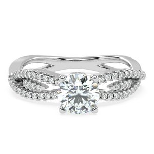 1,03 quilates G Color VS1 Claridad Diamante tachonado Anillo de diamante natural - Product Image 3