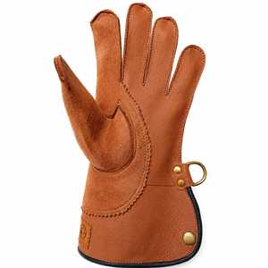 Gants de Falconerie en Cuir Véritable Sur Mesure, Robustes, Anti-Morsure, pour la Manipulation des Rapaces, Entraînement des Faucons, Extérieur, Légers, Haute Qualité - Product Image 1