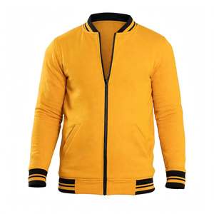 Blouson bomber en toile standard pour homme, fermeture éclair sur le devant, coupe-vent, respirant, séchage rapide, grande taille, vêtements de sport d'hiver confortables - Product Image 5