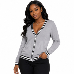 HMR Sisterhood Stylish Designs Ladies Acrylic <b>Cardigan</b> <b>Sweater</b> Women Knit Button Up Sorority <b>Sweater</b> - Product Image 1