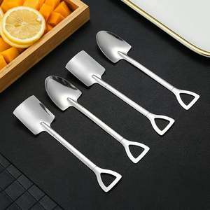 Mirror Polished Long Handle 4-Piece Eco-Friendly Stainless Steel Spoon Set for Wedding Tea Dessert Tableware 30mL Capacity - Product Image 3