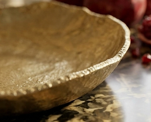 Assiettes décoratives de Noël en aluminium multi-pièces, faites à la main, style moderne, pour gâteaux et pâtisseries, bols de luxe - Product Image 6