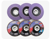 Disques à lamelles abrasifs en céramique 125mm 115mm, grain 40, pour coins, entièrement incurvés, OEM/ODM, Jaze Hardware Taiwan, modèle CFD