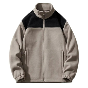 Chaqueta de Forro Polar Personalizada para Hombre, Capa Exterior de Alto Volumen con Logotipo Frontal, Cuello Alto, Protección Anti-UV, 100% Poliéster, para Uso Invernal - Product Image 5