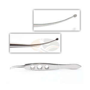 Pinzas manuales de acero inoxidable Buratto Premium para LASIK, manipulación de la flap y la córnea, instrumentos oftálmicos para cirugía refractiva ocular - Product Image 1