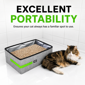 Bac à litière pliable pour chat, toilette portable de voyage et bac à litière pour chats et chatons, fournisseur en gros - Product Image 3