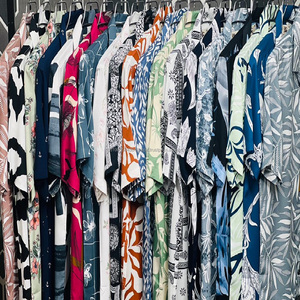 Camiseta de Manga Corta con Estampado Floral Hawaiano para Hombre, Modelo 01 de Marca Popular, de Poliéster, Lino y Viscosa, Talla L, Informal, para Otoño y Vacaciones de Verano - Product Image 1