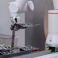 Robot IA intelligent 6 axes 0,5 kW 220 V multi-applications pour préhension, placement, soudage, empilage, palettisation et contrôle par vision