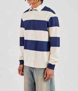 Chemises polo de rugby à manches longues pour hommes, style vintage, de haute qualité, best-sellers - Product Image 4