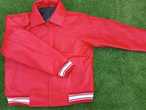 Chaqueta Varsity de Cuero para Hombre, Estilo Casual, Tendencia Actual, Antiarrugas, Calidad Premium, Precio Económico, Hecha a Medida - Product Image 3