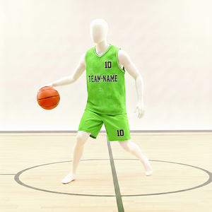 Oferta Especial: Conjunto de Uniforme de Baloncesto Personalizado con Nombre de Equipo, Camiseta y Pantalones Cortos, Unisex para Adultos, 100% Poliéster, UPF 50 - Product Image 1