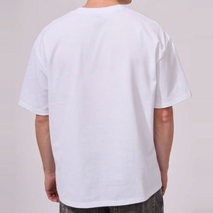 T-shirt d'été sportif tendance avec broderie, épaules tombantes, col rond, couleur personnalisable, prix usine bas, vente chaude - Product Image 5