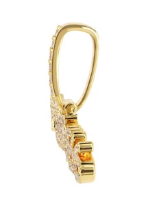 Pendentif classique plaqué or avec diamant taille brillant certifié IGI/GIA couleur D, unisexe, solitaire, bijoux de luxe raffinés - Product Image 2