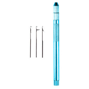 Premium High-Quality Hair Extension Weaving Hook Tool with Exchangeable <b>Needles</b> for Micro Ring <b>Bead</b> Hair Extension Accessories - Product Image 6