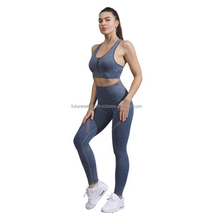 ชุดโยคะโลโก้สั่งทำพิเศษ ชุดออกกำลังกายผู้หญิง บราไร้สายแบบยืดหยุ่น ชุดฟิตเนส ชุดออกกำลังกายผู้หญิง แห้งเร็ว ระบายอากาศได้ดี ชุดกีฬาแนบเนื้อ - Product Image 2