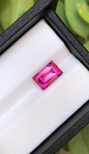 Pierre précieuse naturelle de tourmaline rubellite rose, taille baguette, pierre lâche pour la fabrication de bijoux, bague, pendentif, collier, cristal - Product Image 4