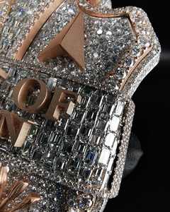 Colgante de Plata de Ley 925 con Moissanita Iced Out, Personalizado con Nombre o Logotipo, Estilo Hip Hop, para Raperos, Joyería Fina de Moda - Product Image 3