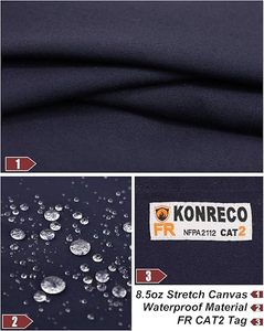 Men's Navy <b>Work</b> <b>Pants</b> With Tool Pockets Abrasion Resistant <b>Cargo</b> Trousers Cotton Material - Product Image 2