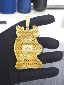 Reloj de Lujo con Incrustaciones de Moissanita VVS1, Joyería Hip Hop, Reloj de Pulsera de Acero Inoxidable con Diamantes Estilo Cubano - Product Image 2