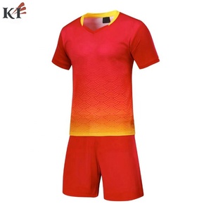 Servicio OEM Uniforme de Fútbol Transpirable 100% Poliéster Nuevo Diseño Precio Bajo - Product Image 2