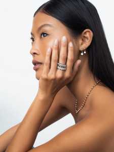 Bagues d'éternité 7 carats en or massif 14 carats avec diamant ovale scintillant de laboratoire, bague minimaliste solitaire de luxe empilable, vente en gros - Product Image 2
