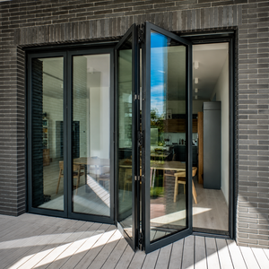 Puerta Plegable Moderna de Aluminio de Alta Eficiencia Energética con Vidrio Aislante Acústico para Patio, Terraza o Extensión de Jardín - Product Image 1