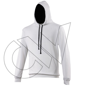 Sweat-shirt à capuche pour homme, couleur marron, avec doublure jaune, cordon de serrage, poche en polaire écologique, coupe classique, vêtement décontracté pour l'hiver - Product Image 3