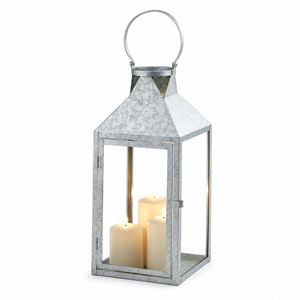 Galvanized Metal Lantern with Die-Cut <b>Snowflake</b> Pattern Vintage Iron Christmas Candle Holder Garden <b>Decor</b> Wholesale Suppliers - Product Image 4