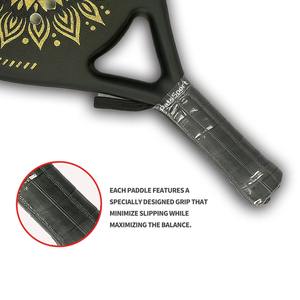 Raquette de padel en carbone 3K de haute qualité, nouveau design, fabriquée à la main avec filet en polyester, fabriquée au Pakistan - Product Image 5