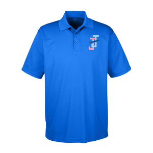 Camisa Polo para Hombre con Logotipo Bordado, Azul Rey, Manga Corta, Cuello Clásico, Mezcla de Algodón, Informal, para Negocios, Golf, Uniforme, Ropa Deportiva - Product Image 1
