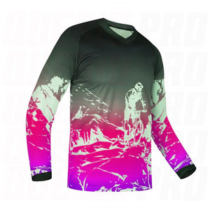 Maillot de cyclisme personnalisé OEM grande taille, imprimé, hiver, polyester respirant, qualité supérieure, pour équipe professionnelle de moto et course de VTT - Product Image 5