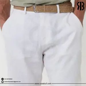 Rubabull <b>Men</b> Custom White Board <b>Shorts</b> Lightweight <b>Tailored</b> Casual Dress <b>Shorts</b> Breathable Summer Wear Bulk OEM - Product Image 5