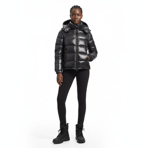 Chaqueta Acolchada de Poliéster Brillante de Color Sólido, Estilo Casual y Moderno 2025, Ligera y a Bajo Precio - Product Image 3