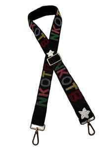 OHIO BOBOCATS personalizable con cuentas, bolso hecho a mano con correa, ganchos desmontables ajustables, elegante diseño de Gameday de hermandad - Product Image 2