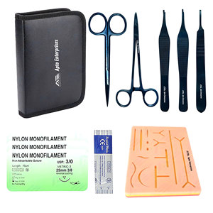 Kit de Sutura para Estudiantes de Medicina, Instrumentos Quirúrgicos, Kit de Práctica de Sutura de Primera Calidad, Acero Inoxidable - Product Image 1