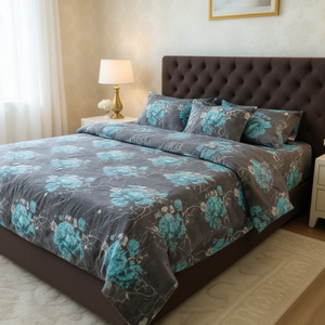 Juego de Sábanas Ajustables de 4 Piezas, Estilo Imperial Americano, Tamaño King (108x108 Pulgadas), Mezcla de Algodón Premium para Hogar u Hotel - Product Image 3