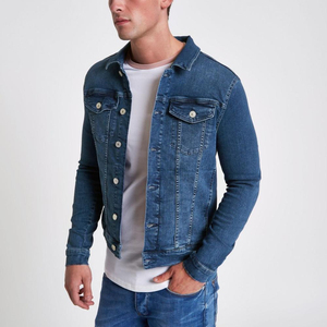 2025 OEM High Quality <b>Long</b> Sleeves Denim <b>Jacket</b> MenWholesale Button up Denim <b>Jacket</b> <b>Men</b> with Custom Embroidery <b>Jacket</b> for man - Product Image 2