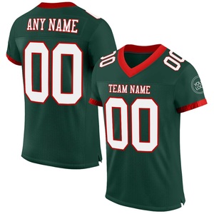 Elite Dark Green Football Team Uniform Premium Mesh Fabric Custom Sublimation Sizes V-Neck Short Sleeve <b>T</b> <b>Shirt</b> - Product Image 1
