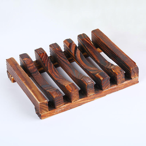 Porte-savon en bois artisanal pour salle de bain, avec drainage pour garder votre savon au sec et éviter les désordres - Product Image 2