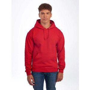 Sweat-shirt à capuche en polaire rouge pour homme, vente en gros pour les acheteurs de vêtements en gros, pull en polaire doux en mélange coton-polyester - Product Image 3