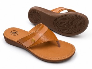 Sandalias Planas de Mujer con Diseño Estampado, Punta Abierta, Parte Superior de PU Raxine Suave, Suela de Raxine, Transpirables, Antideslizantes, Casuales para Metal - Product Image 2