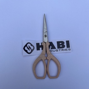 Fancy Handle Beige Like Color <b>Thread</b> Cutting Scissors Wholesaler Custom Logo Embroidery Scissors Suppliers Crafting Shears <b>Tools</b> - Product Image 3