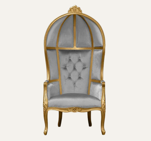 เก้าอี้ทรงโดมหรูหรา ทำมือ ทนทาน ดีไซน์คลาสสิก ทำจากไม้มะฮอกกานี สำหรับห้องนั่งเล่น อพาร์ทเมนต์ และโรงแรม - Product Image 1