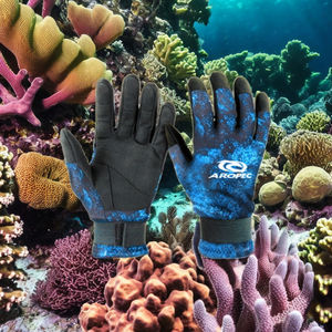 Gants de pêche sous-marine Aropec 2MM en néoprène à motif camouflage, thermiques, antidérapants, équipement de plongée pour la chasse - Product Image 4