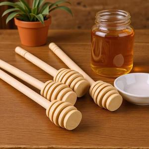 Cuchara de Servir Moderna de Madera Chapada en Oro Rosa con Mango Largo, Capacidad de 10 ml, Ecológica y Duradera - Product Image 1